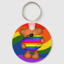 Search for love bear key rings Rainbow