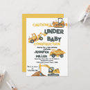 Search for dump truck baby shower invitations Stop the traffic
