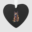 Search for german shepherd christmas tree decorations Pug