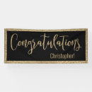 Search for black and gold graduation banners Retirement