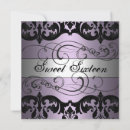 Search for purple and silver sweet 16 invitations Birthday party