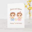 Search for twins girl boy birthday cards Cute