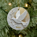 Search for gold dove christmas tree decorations Spiritual