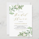 Search for white and gold bridal shower invitations Greenery