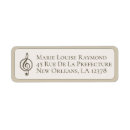 Search for musical return address labels Piano