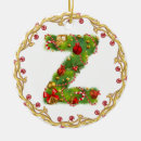 Search for letter z christmas tree decorations Initial