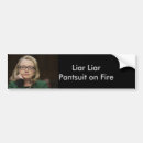 Search for on fire bumper stickers Hillary