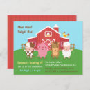 Search for barn animals birthday invitations Party