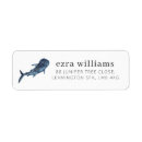 Search for whale birthday return address labels Party