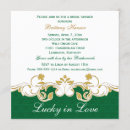 Search for 4 leaf clover square invitations Shamrocks