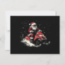 Search for snowmobile christmas cards Santa