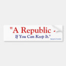 Search for benjamin bumper stickers Republic