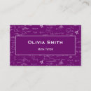 Search for mathematics business cards Formulas
