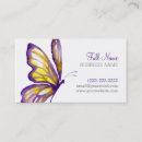 Search for purple butterfly business cards Elegant