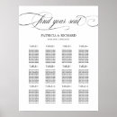 Search for simple wedding seating charts Calligraphy