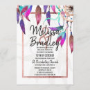 Search for dreamcatcher wedding invitations Watercolor