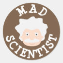 Search for mad scientist stickers Cartoon