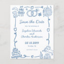 Search for blue border invitations Blue and white