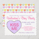 Search for valentine candy hearts invitations Purple