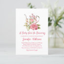 Search for baby is brewing tea invitations Pink