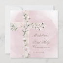 Search for pink cross first communion invitations Catholic