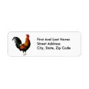 Search for fowl return address labels Chicken