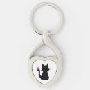 Search for cat silhouette key rings Cute