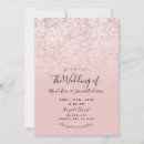 Search for rose gold glitter wedding invitations Trendy
