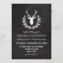 Search for deer antlers invitations Chalkboard