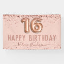 Search for 16th birthday banners Girly