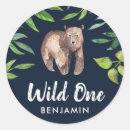 Search for birthday bear stickers Watercolor