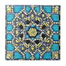 Search for navy blue and yellow tiles Moroccan