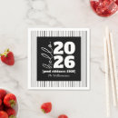 Search for happy new year paper napkins Black and white