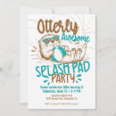Search for backyard pool party invitations Retro