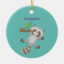 Search for cute racoon christmas tree decorations Cartoon