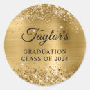Search for gold foil graduation stickers Glamourous