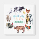 Search for cow and chicken magnets Farm animals