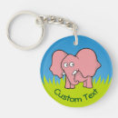 Search for cartoon elephant key rings Pink