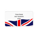 Search for union jack return address labels England