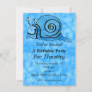 Search for snail birthday invitations Cartoon