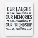 Search for friendship mouse mats Best friends forever
