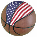 Search for blue and white basketballs Flag