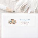 Search for teddy bear birthday return address labels Watercolor