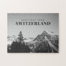Search for switzerland puzzles Black and white