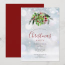 Search for red berries christmas invitations Simple