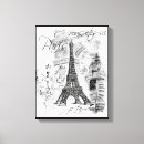 Search for eiffel tower canvas prints Collage