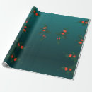 Search for mistletoe wrapping paper Green