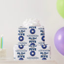 Search for police wrapping paper Blue