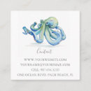 Search for octopus business cards Ocean