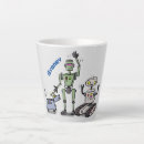 Search for cartoon robot mugs Science